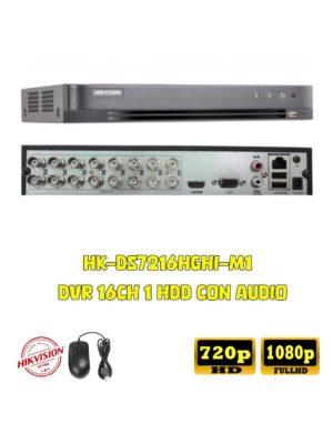 Grabador de 16 Canales HIKVISION HK-DS7216HGHI-M1 AUDIO