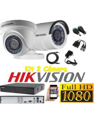 kit 2 Cámaras Seguridad FULLHD Hikvision