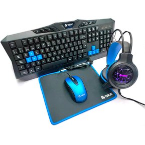 Combo Teros TE-4050N Teclado Multimedia Mouse Headset Mouse Pad