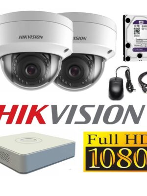 Cámaras Seguridad IP Kit 2 HIKVISION DOMO FULLHD 1Tb