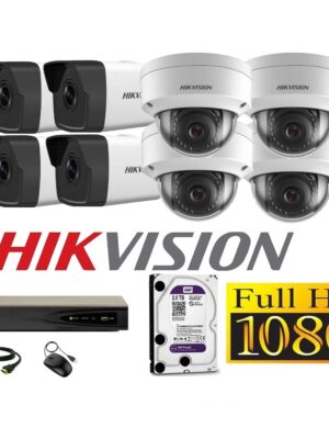 Cámaras Seguridad IP Kit 8 HIKVISION FULLHD 2Tb