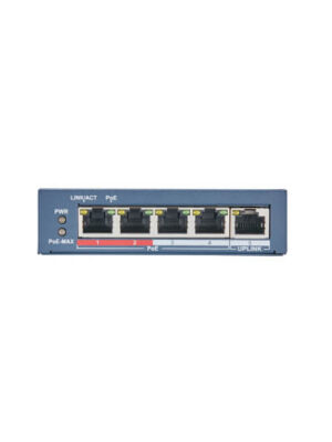 SWITCH 4 PUERTOS POE 1 UPLINK - 12VDC/220V